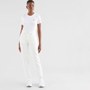 NWOT - LEVI'S 501 ORIGINAL CROPPED WOMEN'S JEANS - White
